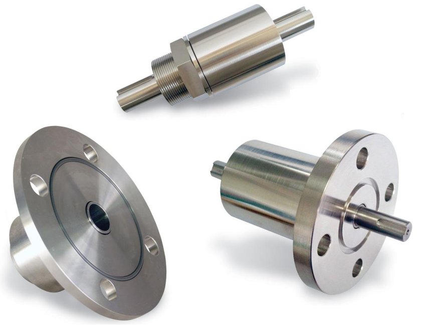 Вакуумный ввод вращения с эластомерным уплотнением