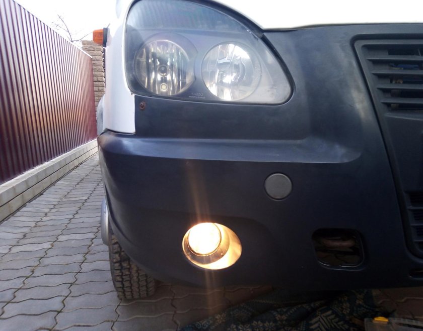 ПТФ на Газель бизнес светодиодные