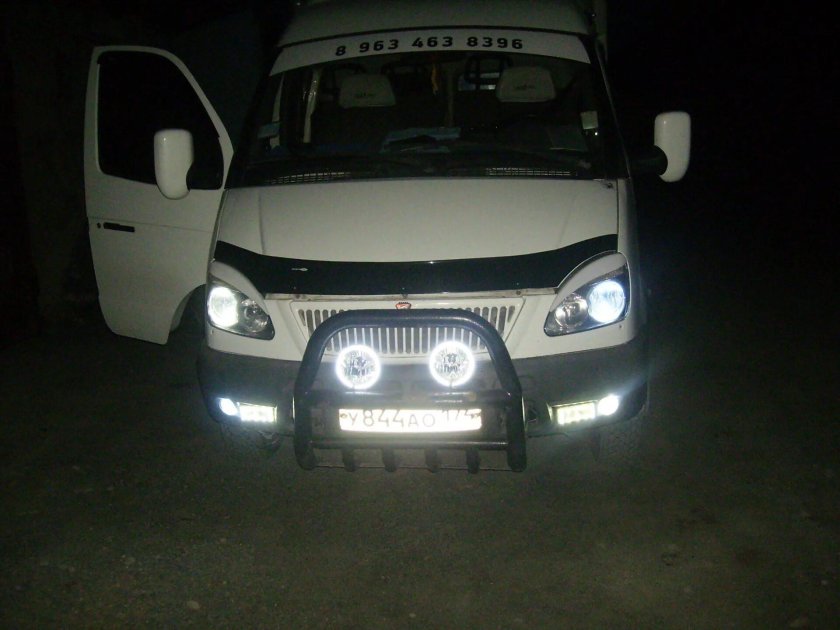 Диодные ПТФ на Газель бизнес