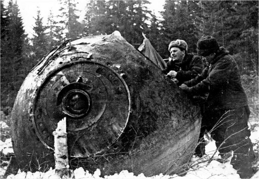 Леонов и Беляев приземлились в тайге