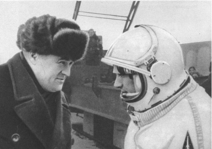 Сергей Королев и Леонов