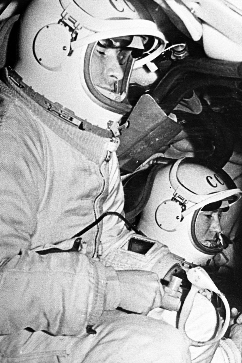 Павел Беляев и Алексей Леонов полет в космос