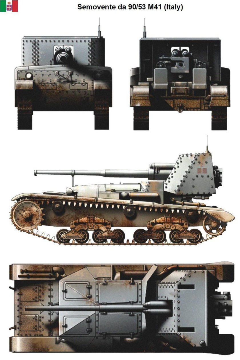 САУ semovente da 90/53