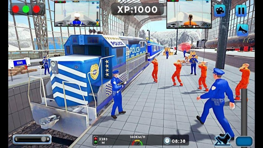 Полицейский поезд симулятор