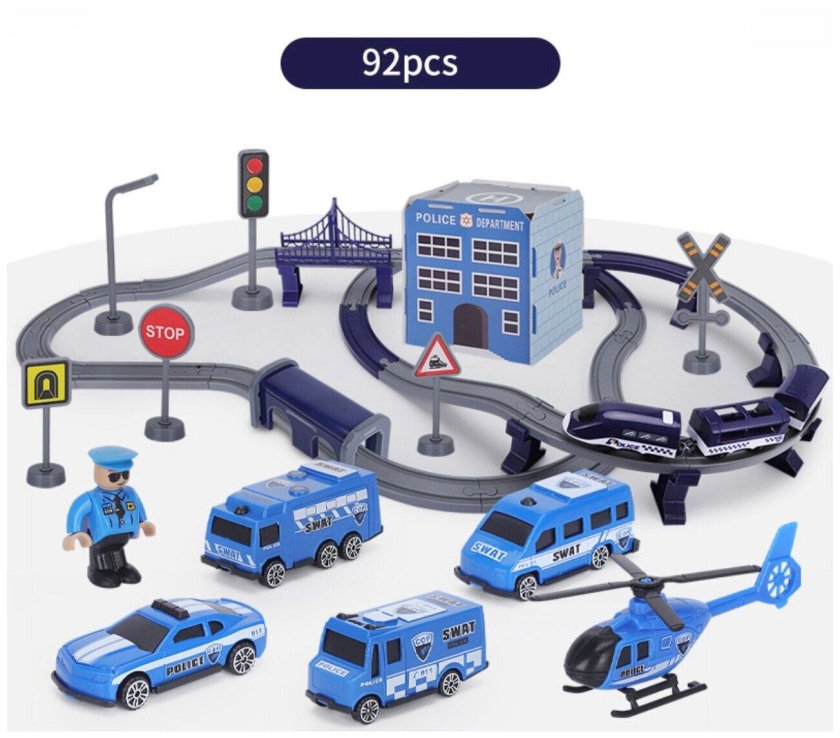 Железная дорога DIY track Police Train 92