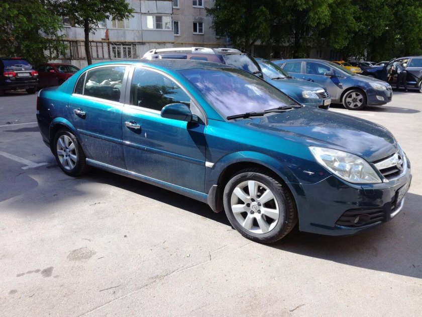 Opel Vectra 2007 сине зеленый