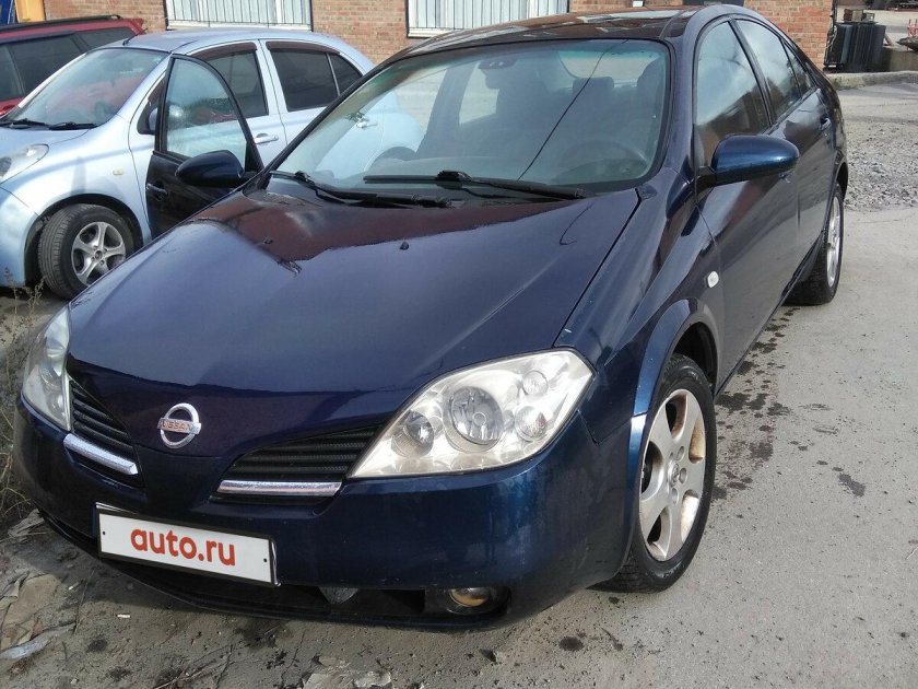 Nissan primera p12 синяя