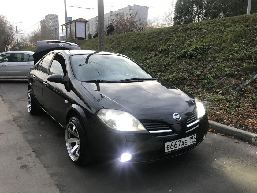 Nissan primera p12 черный