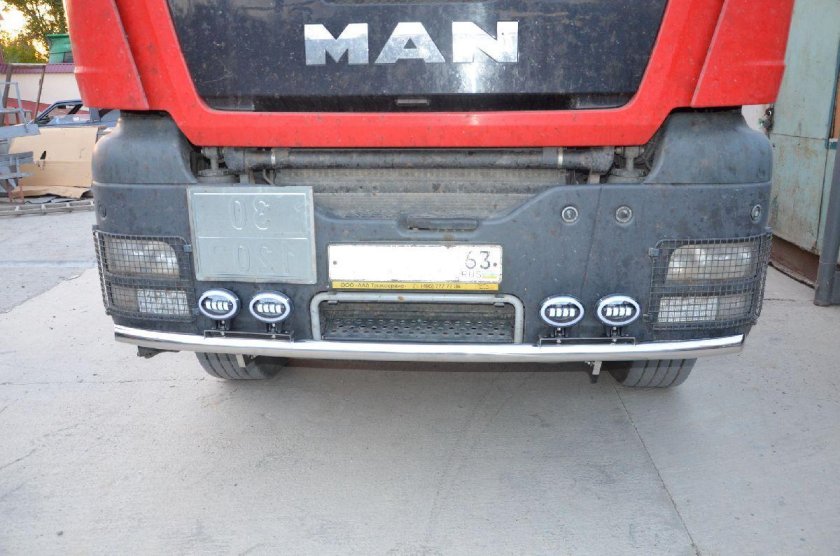 Защита бампера ман ТГС