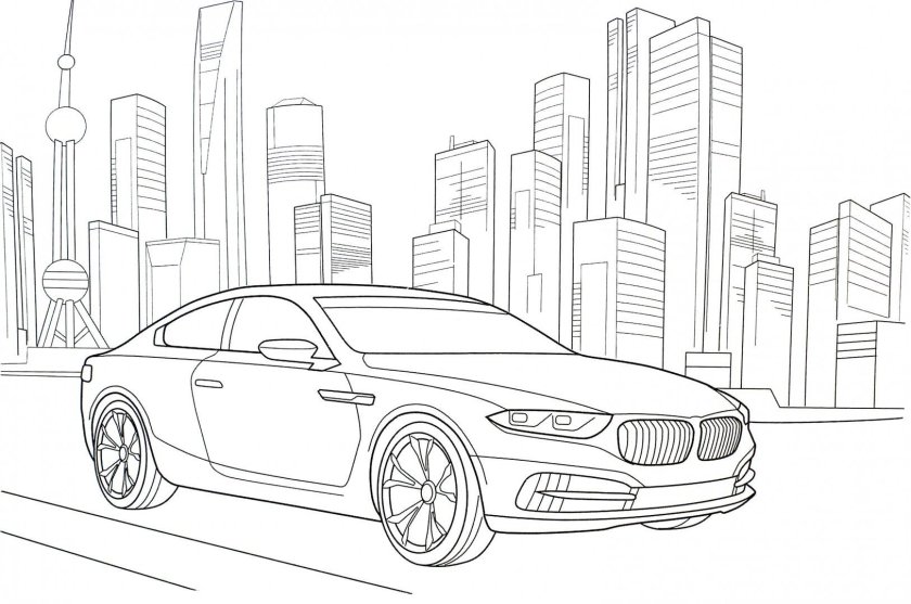 Раскраски машины