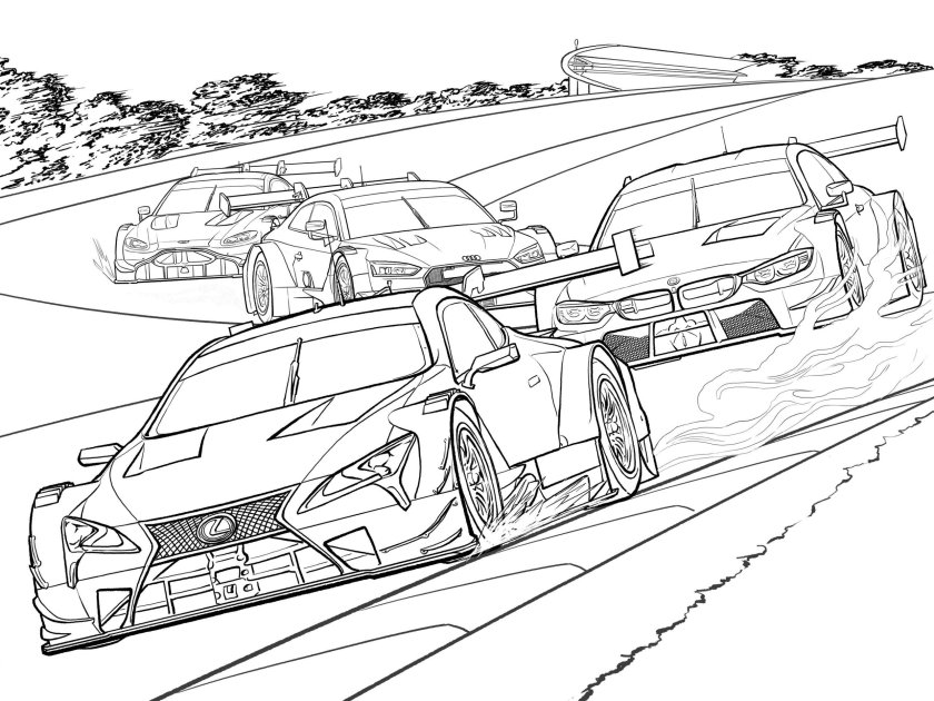 Раскраска Лексус LX 570