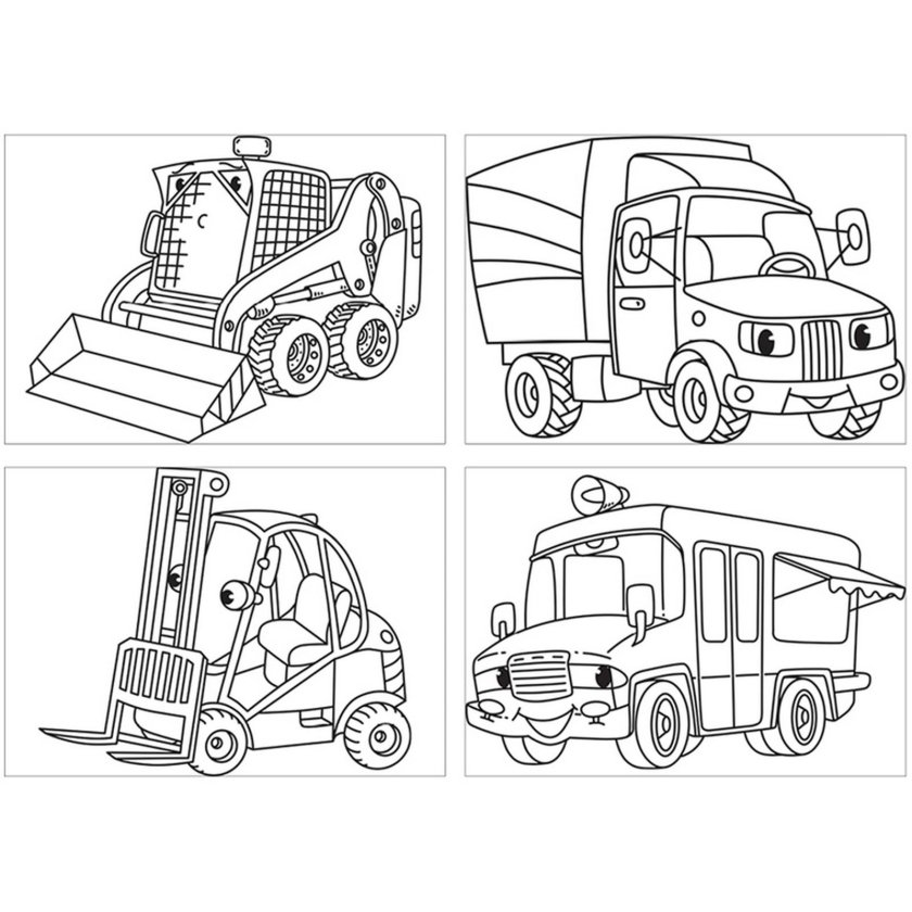 Раскраска "транспорт", а5