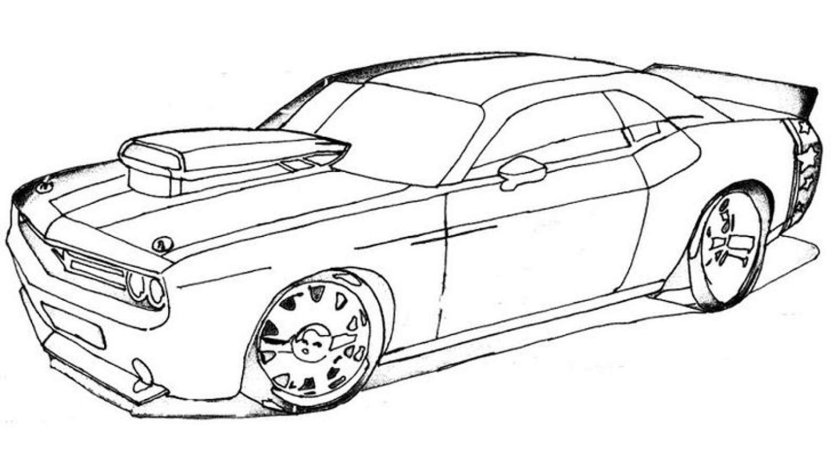 Раскраска. Гоночные машины
