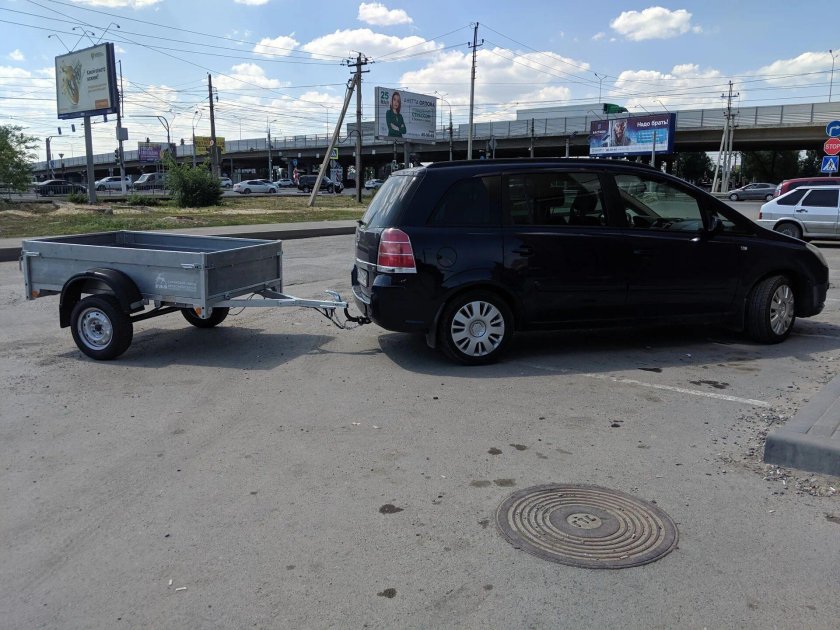 Опель Зафира б с прицеп