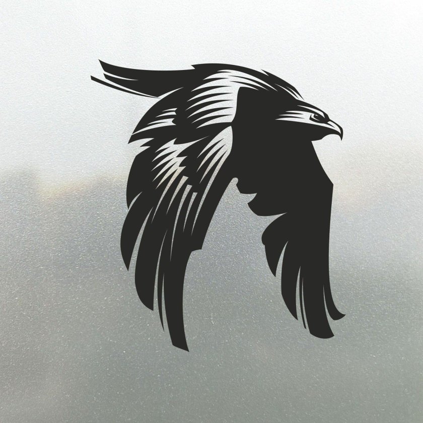 Наклейка орла на машину