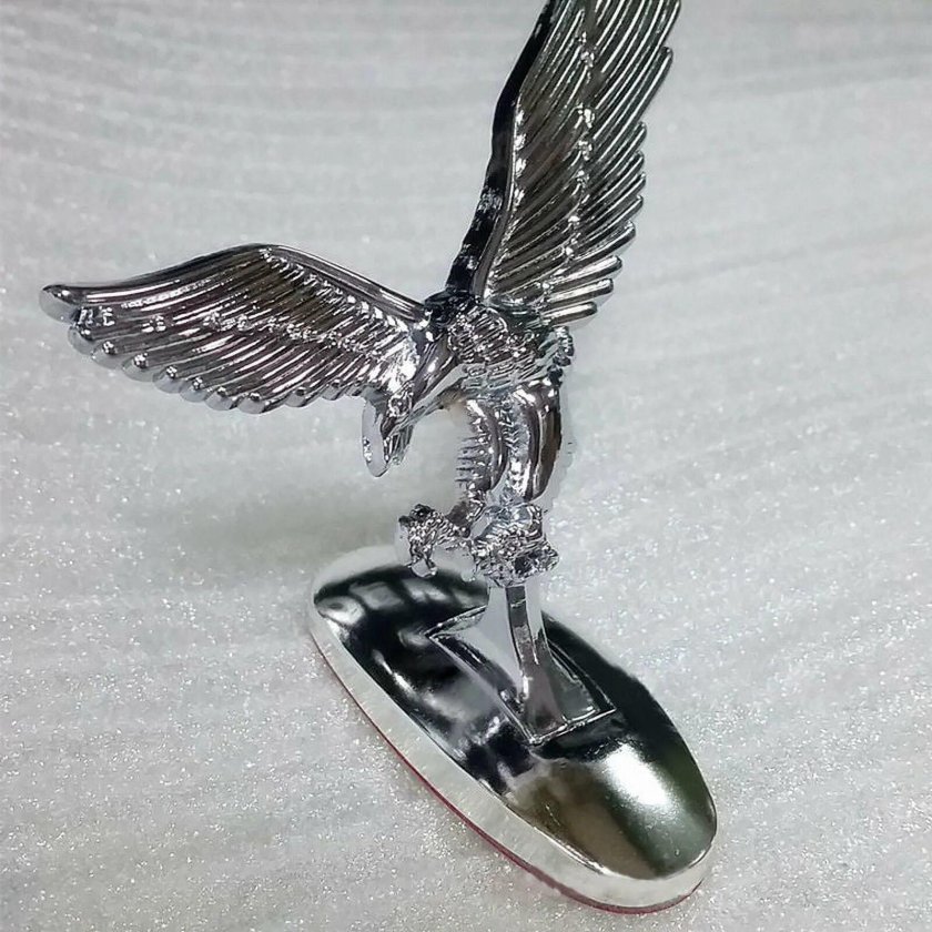 Автомобиль с птичкой на капоте