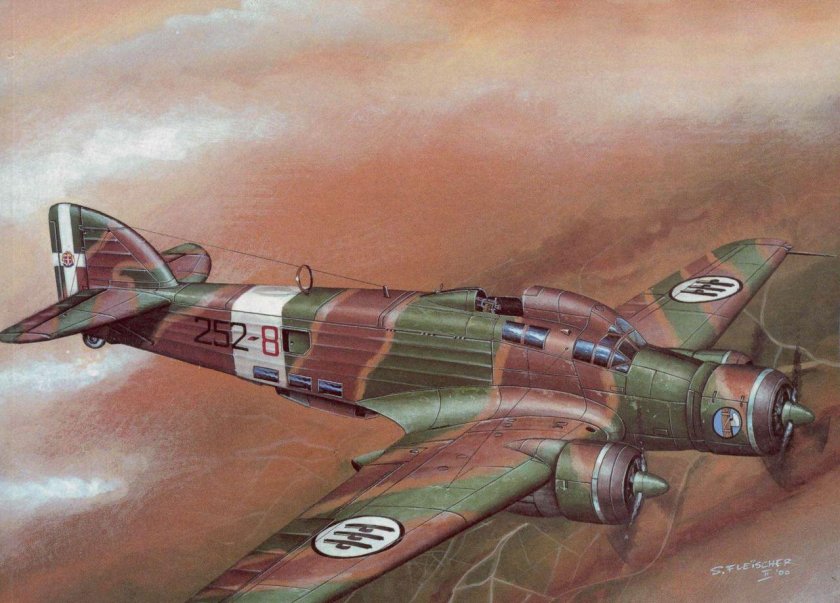 Итальянский бомбардировщик Савойя-Маркетти 79