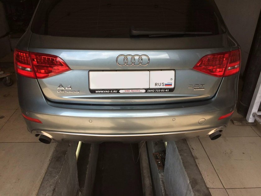 Насадка на глушитель Ауди а4 б8