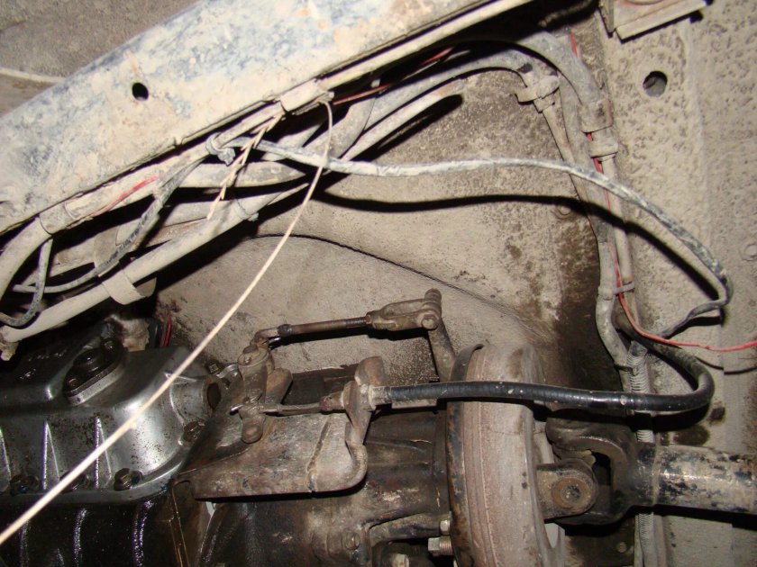 Тяга на ручник на раздатке