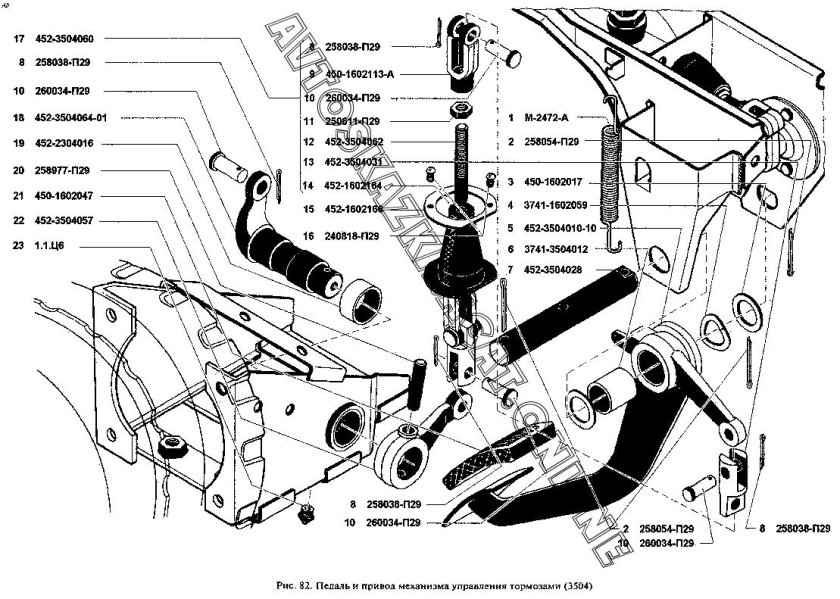 Привод сцепления на УАЗ 3962