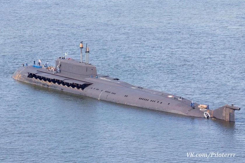 Подводный атомный ракетоносец Орел проект 949а Антей