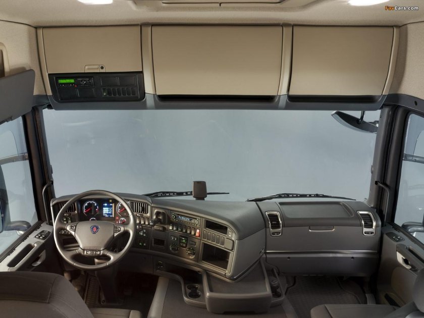 Салон кабины Скания g 400