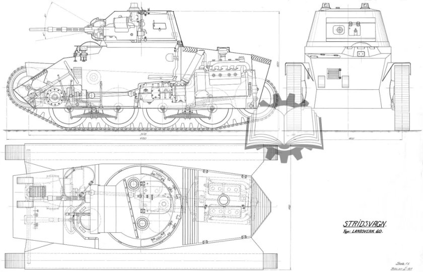 Landsverk l-60 чертеж