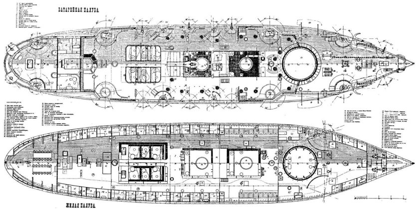Броненосец Император Александр 2 чертежи