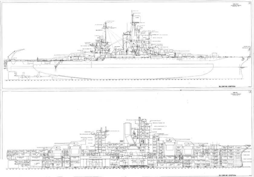 Линейный крейсер Аляска чертежи