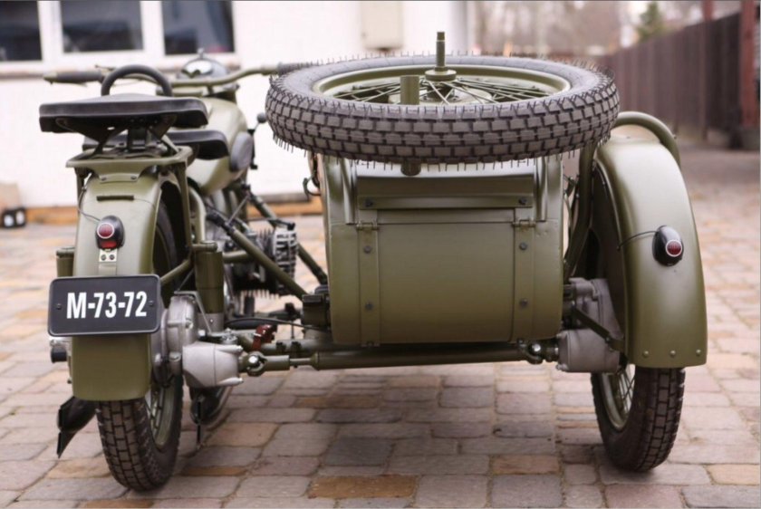 Мотоцикл м 72 с приводом на коляску