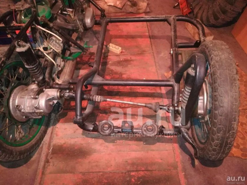 Редуктор мотоцикла Урал с приводом на коляску