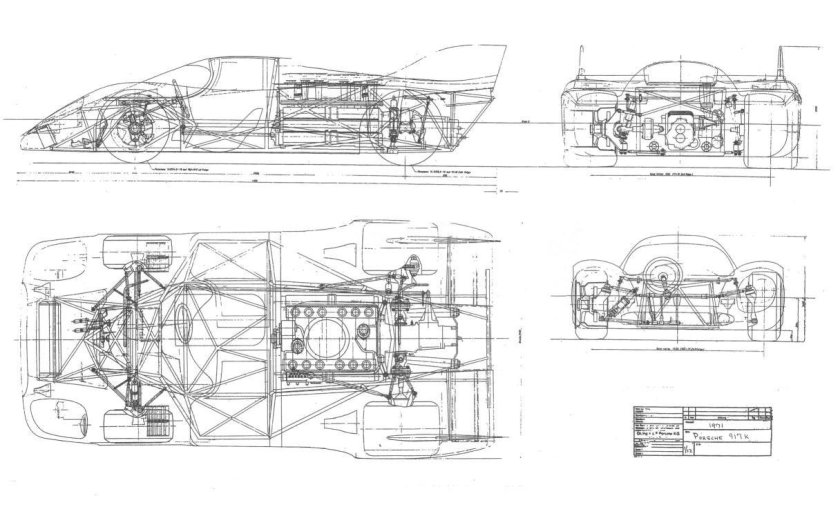 Porsche 917 Blueprint