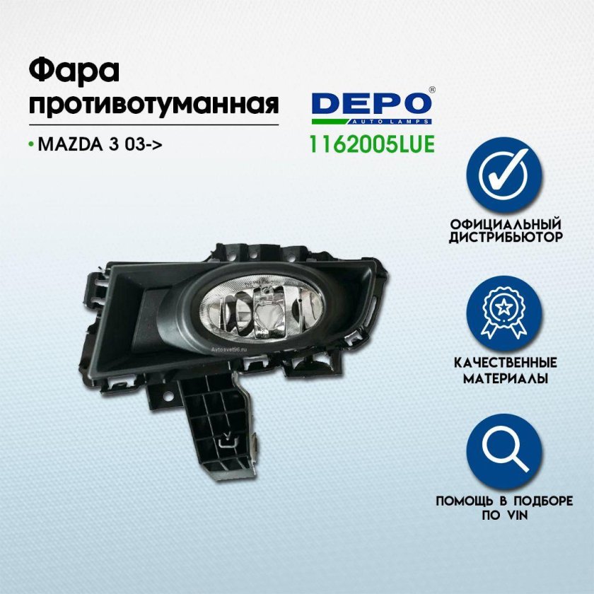 Противотуманки Мазда 3 BK седан 2007