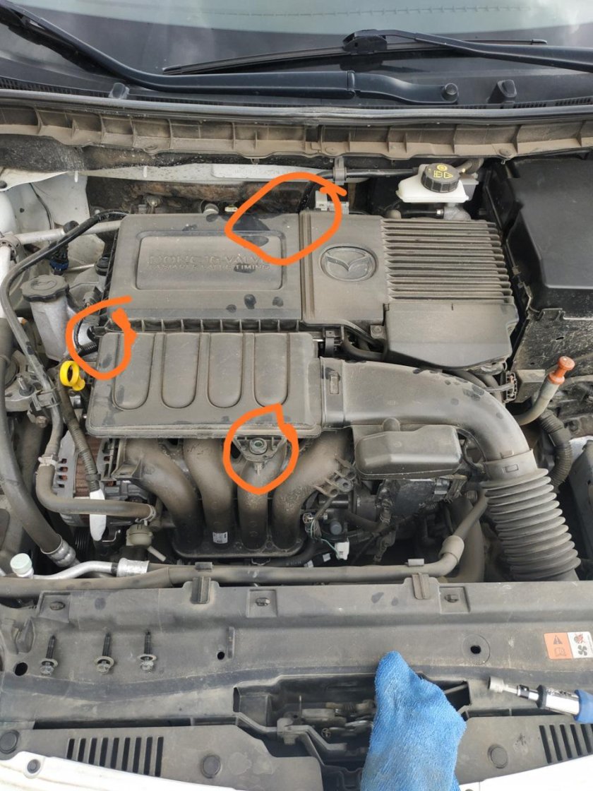 Номер двигателя Мазда 3 БК 2.0