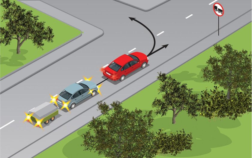 Автомобиль на перекрестке