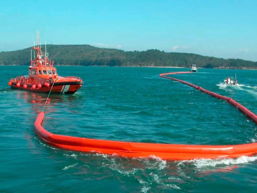 Самонадувные боновые заграждения