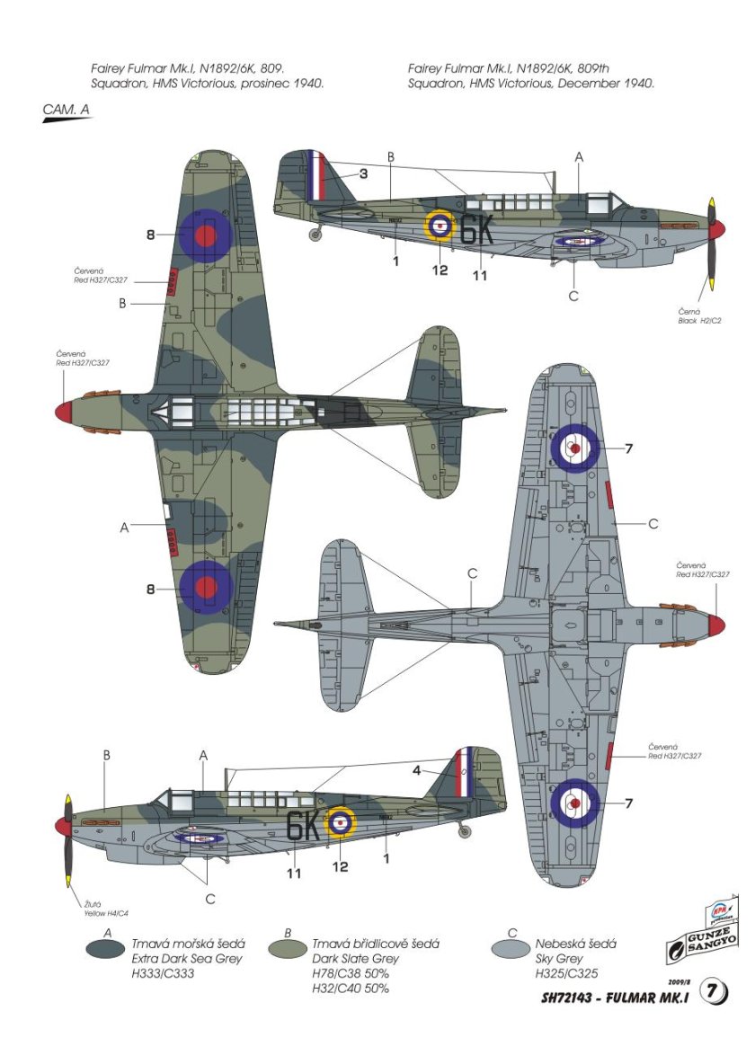 Палубный истребитель Fairey Fulmar