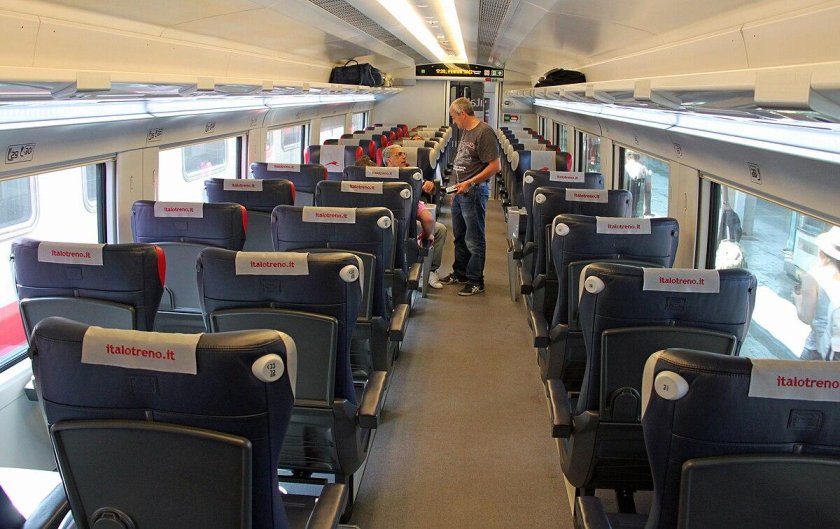 Сапсан внутри эконом