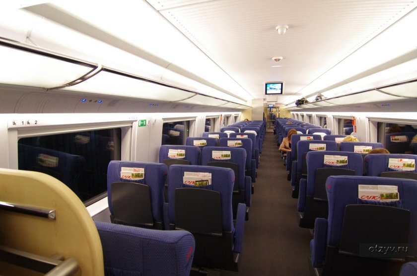 Сапсан вагон внутри эконом