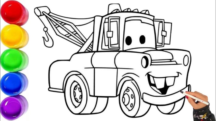 Раскраска Мэтр Тачки