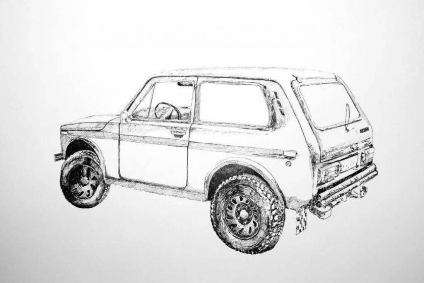 Нива 2121 сбоку