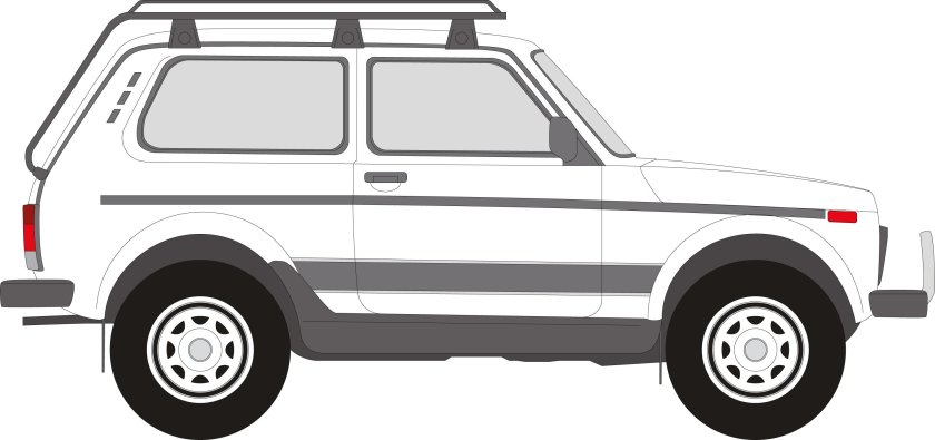 Нива 2121 сбоку