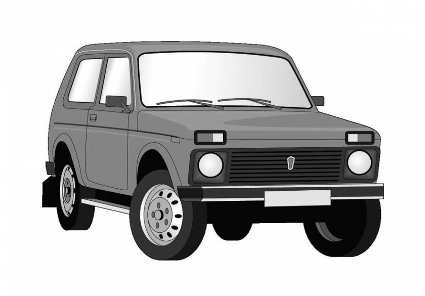 Нива 4х4 вектор