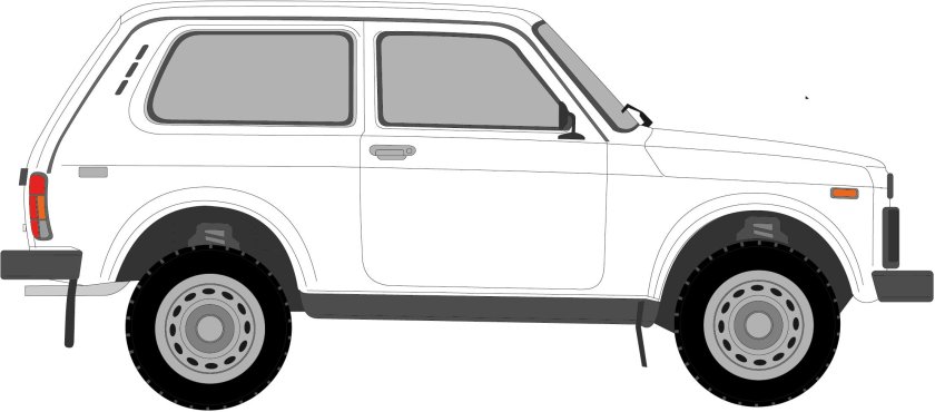 Нива 2121 вектор