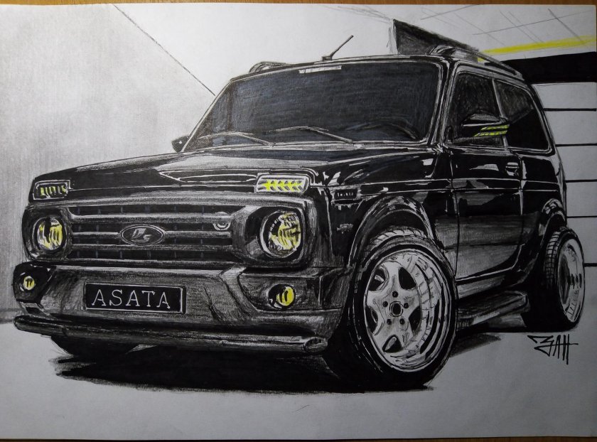 Нива Урбан рисунок