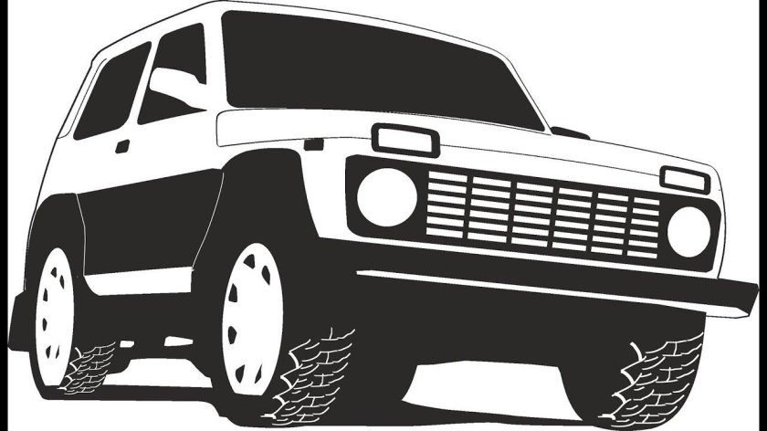 Нива 4х4 вектор