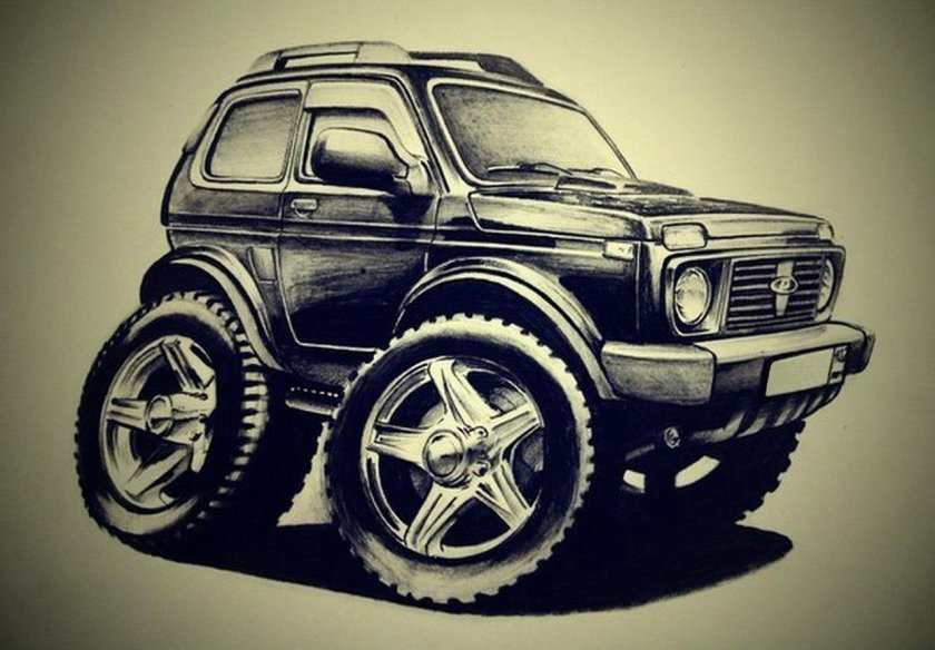 Нива 2121 вектор