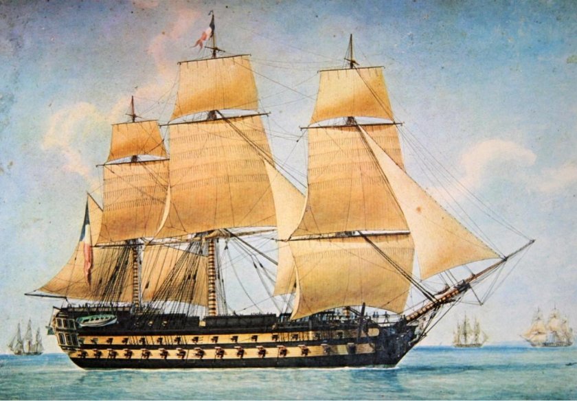 80 Пушечный парусный линейный корабль