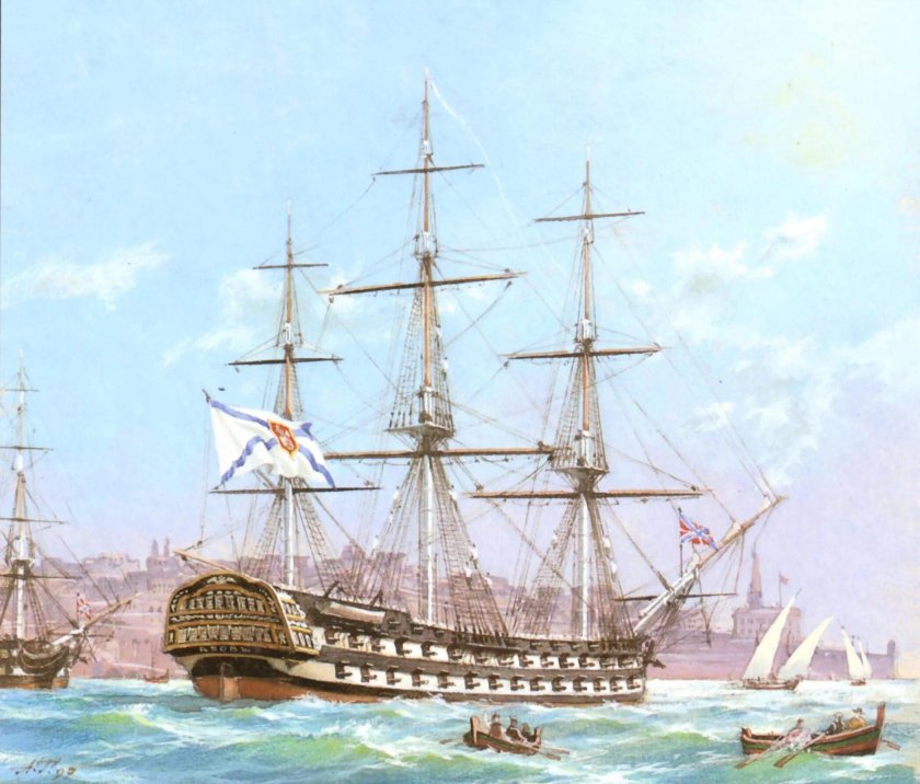 Азов парусный линейный корабль