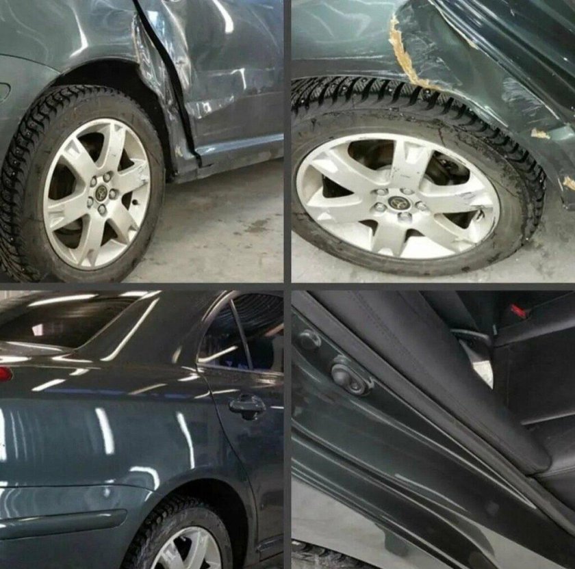 Покраска авто до и после